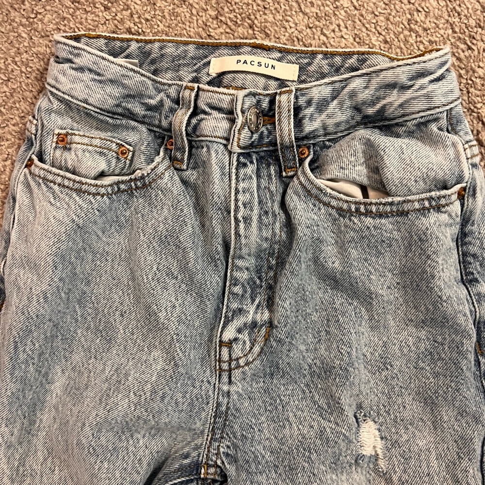Distressed Blue Women's PacSun Jeans - Picture 5 of 6